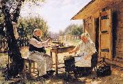 Vladimir Makovsky Making Jam painting